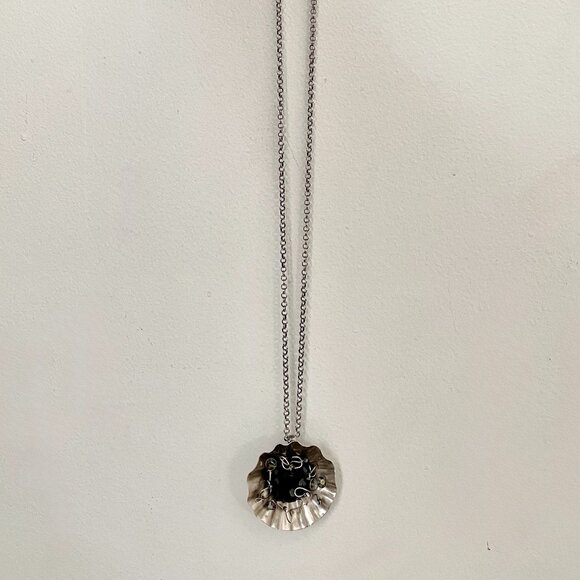 KONPLOTT statement necklace with black Swarovski crystals - Picture 3 of 4